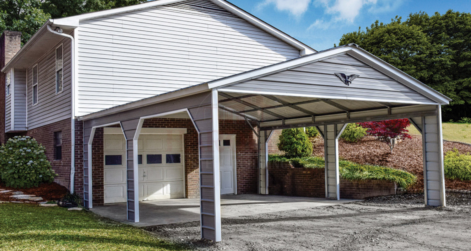 Side Entry Carport With Gable Harold s Steel Buildings