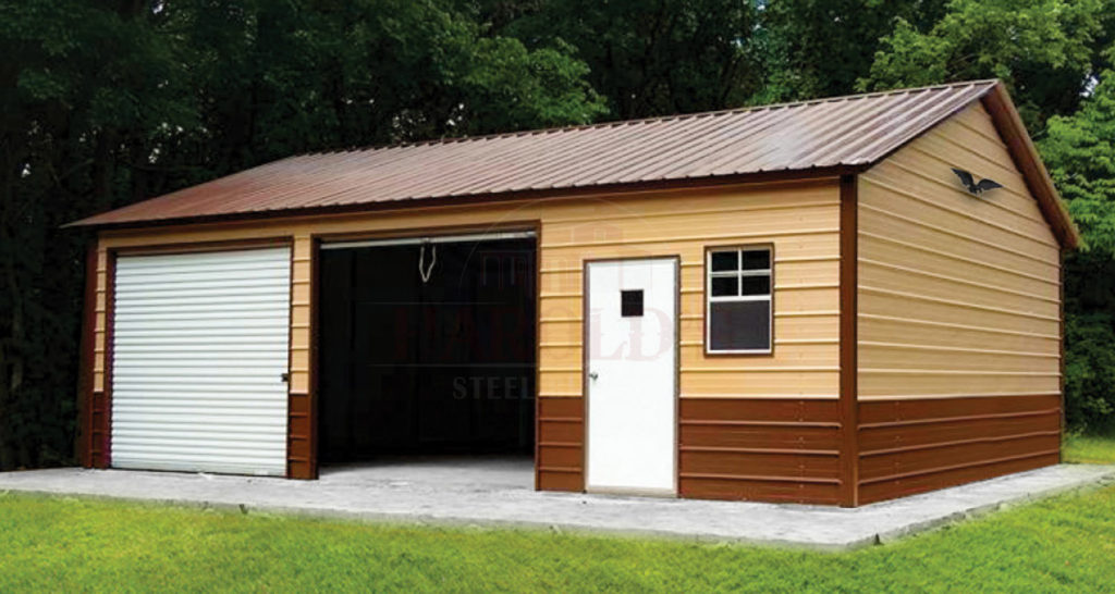 Metal 2 Car Garage, Steel - Order Now